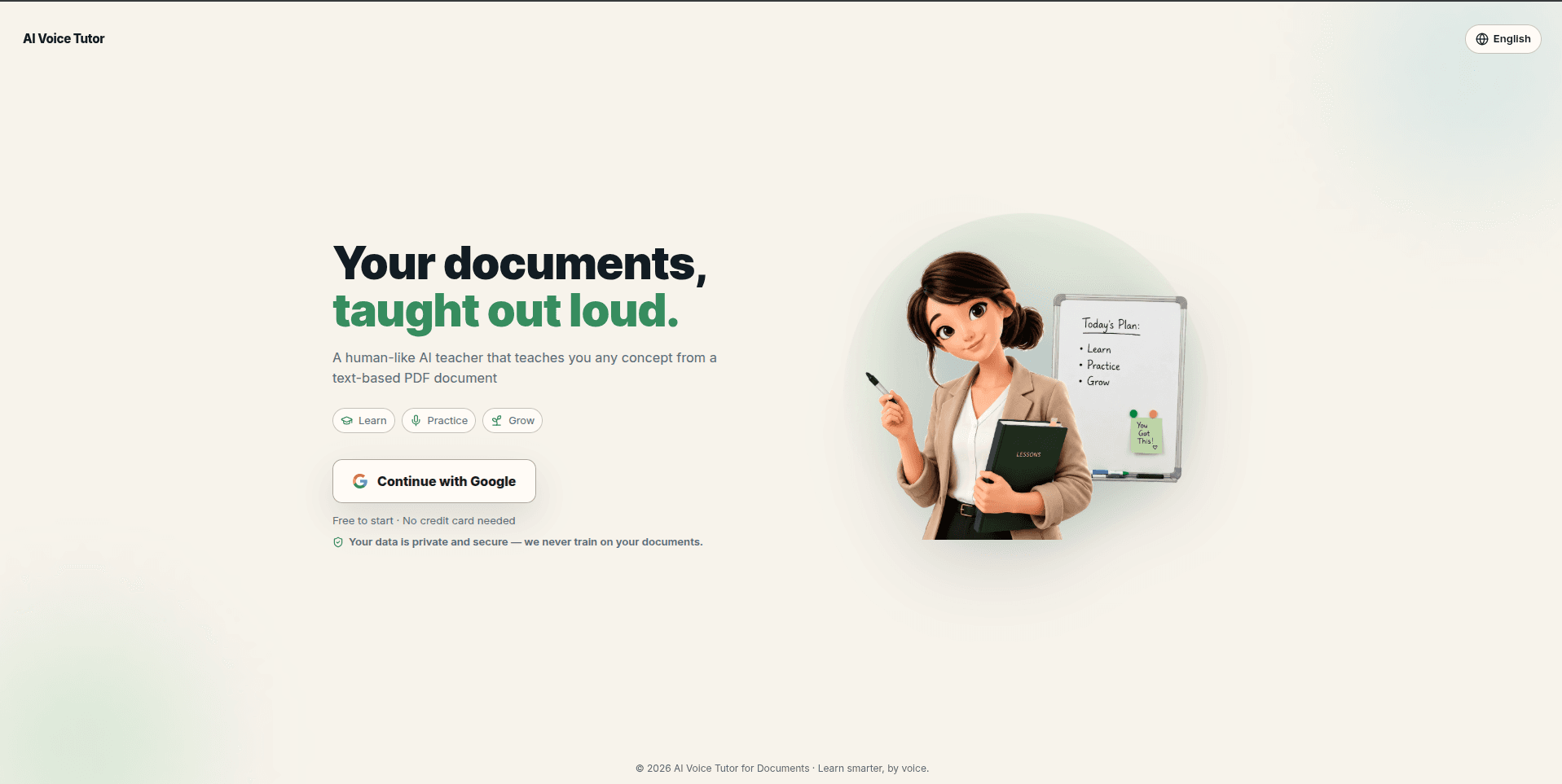 AI Sensei — Voice AI Tutor for Documents