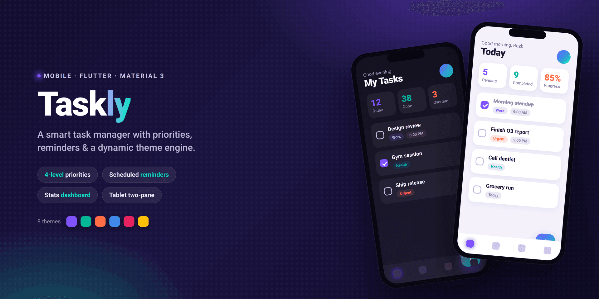 Taskly — Smart Task Manager